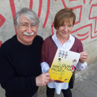 Pere Prats Sobrepere i Lena Paüls, il·lustrador i autora del llibre 'Quin groc t'ha picat?'