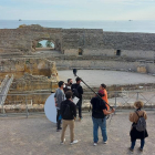 Rodatge del primer capítol de 'Batalla monumental' a l'Amfiteatre de Tarragona.
