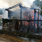 Imatge de l'incendi a Santa Marina de Pratdip.