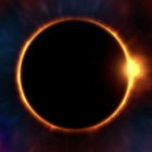 Imagen de archivo de un eclipse solar completo.