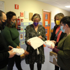 Imatge de la visita d'Eva Ferran a la Escola Bressol Municipal el Lligabosc.