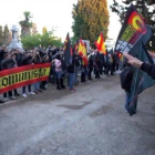 Imagen de una manifestación neonazi en Madrid del mes de febrero pasado.