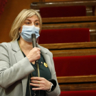 La consellera de Salut, Alba Vergés, durant la sessió de control al Parlament