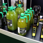 Botellas de aceite de oliva de la cooperativa de Bellaguarda.