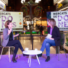 Imagen de la grabación de 'Mercats de Dones' hoy en el Mercat Central de Tarragona.