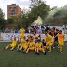 El juvenil A del CD La Floresta celebra una permanència que, si acaben sancionant a l'Espanyol, no es produirà.