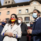 Imatge d'arxiu del candidat de Vox a la Generalitat, Ignacio Garriga, i la presidenta del partit a Madrid, Rocío Monasterio.