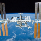 Imatge de l'Estaciço Espacial Internacional, on es van fer els experiments.