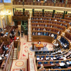 El ple del Congrés dels Diputats, durant el debat de les esmenes a la totalitat dels pressupostos de l'Estat per al 2021.