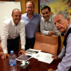 Óscar Palacios, Arjan Kers, Roberto Cabrera y José Cabrera (derecha) en una imagen de archivo.