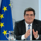 El ministre d'Inclusió, Seguretat Social i Migracions, José Luis Escrivá, en roda de premsa