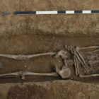 Un dels esquelets trobats.