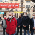 Acto de campaña del Partido dels Socialistes, con la presencia de Viñuales, en Montblanc.