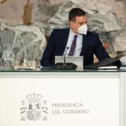 El president del govern espanyol, Pedro Sánchez, en la reunió del Consell de Ministres.