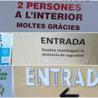 Modelos de carteles que porposa el CNL para normalizar lingüísticamente los establecimientos.