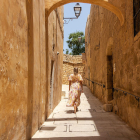Imagen de un callejón|callejuela en Cittadella, en la isla de Gozo.