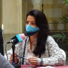 Imatge de Sonia Orts en una tertúlia política de Tarragona Ràdio quan era portaveu de Ciutadans.