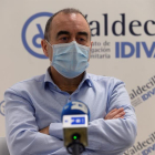 El president de la Societat Espanyola d'Immunologia, Marcos López Hoyos, durant l'entrevista.