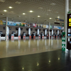 Las instalaciones vacías del aeropuerto de Reus durante el estado de alarma por coronavirus.