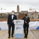 L'alcalde de Reus, Carles Pellicer, i la vicealcaldessa,  Noemí Llauradó, van anunciar l'eina des del terrat del Museu Salvador Vilaseca.