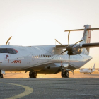 Imagen del ATR 72, el avión que la compañía quiere adquirir para operar.