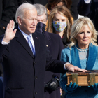 Joe Biden es investido como 46.º presidente de los Estados Unidos delante del Capitolio de los Estados Unidos en Washington.