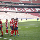 Imatge dels jugadors de l'Atlético de Madrid.