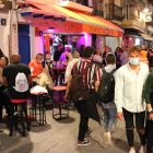 El conegut com a 'Carrer del Pecat' de Sitges durant l'assaig clínic.