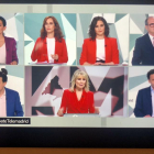 Captura de pantalla del debat que està tenint lloc a Telemadrid.