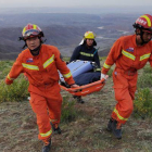 Servicios de Emergencia, durante el rescate.