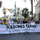 Cartell principal de la Pride Parada en favor dels drets el col·lectiu trans. Imatge del 9 de juliol del 2016.