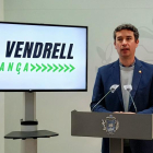 L'alcalde del Vendrell, Kenneth Martínez, presentant el projecte.