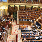El pleno del Congreso de los Diputados, durante el debate de las enmiendas a la totalidad de los presupuestos del Estado para el 2021.