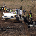 Imagen del avión accidentado.