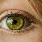 Imagen de archivo de un ojo verde.