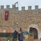 Presentació de la ruta virtual "Sant Jordi tot l'any" aquesta tarda a la muralla medieval de Montblanc, al tram del passeig Joan Martí i Alanis