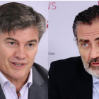 Los candidatos a la presidencia de PIMEC, Antoni Cañete y Pere Barrios.