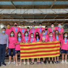 Imagen de los participantes catalanes en el campeonato alevín para|por comunidades autónomas.