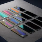 Muestras de células solares orgánicas basadas en gradientes.
