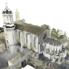 Imagen tridimensional de la Catedral de Girona.