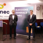 Antoni Cañete i Pere Barrios, després de conèixer els resultats de les eleccions a la patronal.