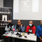 La Junta del Bravium Teatre va comparèixer ahir.