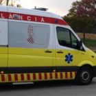 Vehicles del servei d'emergències del govern valencià.