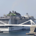 El MSC Grandiosa el Puerto de Barcelona, el 26 de junio de 2021.