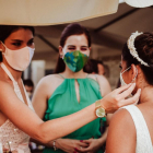 Imagen de archivo de una boda en septiembre de 2020, unas celebraciones que se tuvieron que adaptar a las restricciones por la pandemia.