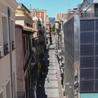 Una imatge d'arxiu de l'eix dels carrers Monterols i Llovera.