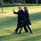 El presidente de los EE.UU., Donald Trump y la primera dama, Melania Trump.