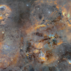 Detall de la imatge gegant de la Via Làctia.