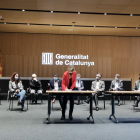 La presidenta de la Diputació de Tarragona, Noemí Llauradó, ahir, signant l'acord.
