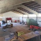 Obras en el interior del refugio que acoge el Museo del Puerto.